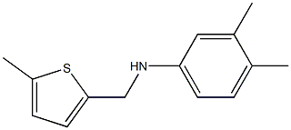 3,4-dimethyl-N-[(5-methylthiophen-2-yl)methyl]aniline Structure