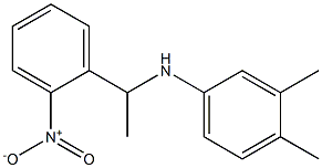 3,4-dimethyl-N-[1-(2-nitrophenyl)ethyl]aniline,,结构式
