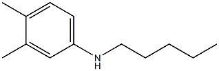3,4-dimethyl-N-pentylaniline 结构式