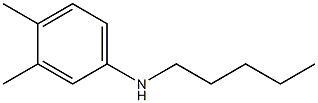 3,4-dimethyl-N-pentylaniline Structure