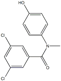 3,5-dichloro-N-(4-hydroxyphenyl)-N-methylbenzamide,,结构式