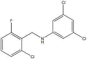 3,5-dichloro-N-[(2-chloro-6-fluorophenyl)methyl]aniline 化学構造式