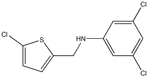 3,5-dichloro-N-[(5-chlorothiophen-2-yl)methyl]aniline Structure