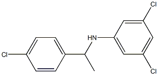3,5-dichloro-N-[1-(4-chlorophenyl)ethyl]aniline Structure