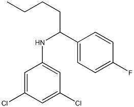  3,5-dichloro-N-[1-(4-fluorophenyl)pentyl]aniline