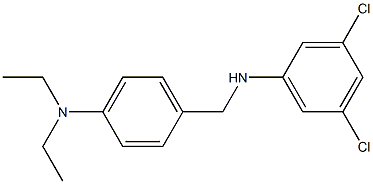 3,5-dichloro-N-{[4-(diethylamino)phenyl]methyl}aniline Structure