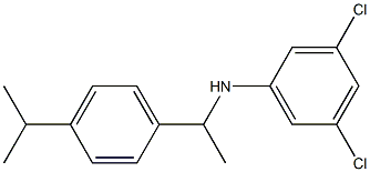 3,5-dichloro-N-{1-[4-(propan-2-yl)phenyl]ethyl}aniline Structure