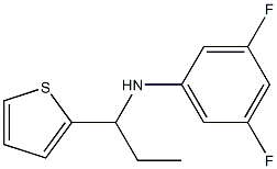  3,5-difluoro-N-[1-(thiophen-2-yl)propyl]aniline