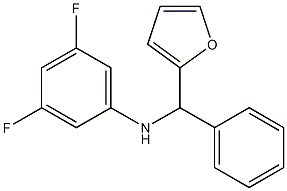 3,5-difluoro-N-[furan-2-yl(phenyl)methyl]aniline