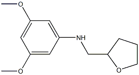 3,5-dimethoxy-N-(oxolan-2-ylmethyl)aniline,,结构式