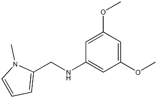 3,5-dimethoxy-N-[(1-methyl-1H-pyrrol-2-yl)methyl]aniline,,结构式