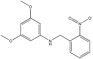 3,5-dimethoxy-N-[(2-nitrophenyl)methyl]aniline