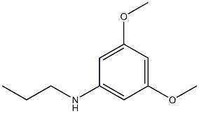 3,5-dimethoxy-N-propylaniline 化学構造式