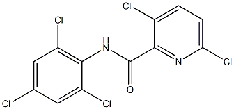 3,6-dichloro-N-(2,4,6-trichlorophenyl)pyridine-2-carboxamide Struktur