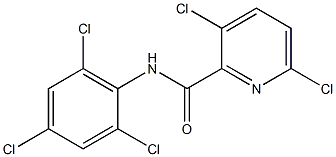 3,6-dichloro-N-(2,4,6-trichlorophenyl)pyridine-2-carboxamide 化学構造式