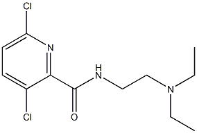 3,6-dichloro-N-[2-(diethylamino)ethyl]pyridine-2-carboxamide Struktur