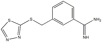  3-[(1,3,4-thiadiazol-2-ylsulfanyl)methyl]benzene-1-carboximidamide