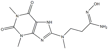 3-[(1,3-dimethyl-2,6-dioxo-2,3,6,7-tetrahydro-1H-purin-8-yl)(methyl)amino]-N'-hydroxypropanimidamide