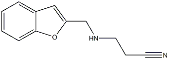 3-[(1-benzofuran-2-ylmethyl)amino]propanenitrile,,结构式