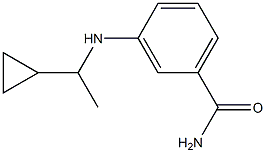 3-[(1-cyclopropylethyl)amino]benzamide Structure