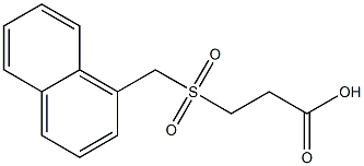 3-[(1-naphthylmethyl)sulfonyl]propanoic acid Structure