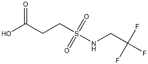 3-[(2,2,2-trifluoroethyl)sulfamoyl]propanoic acid Struktur