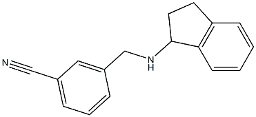 3-[(2,3-dihydro-1H-inden-1-ylamino)methyl]benzonitrile|