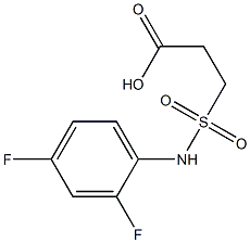 3-[(2,4-difluorophenyl)sulfamoyl]propanoic acid