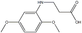 3-[(2,5-dimethoxyphenyl)amino]propanoic acid 结构式