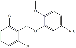 3-[(2,6-dichlorophenyl)methoxy]-4-methoxyaniline,,结构式