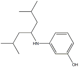 3-[(2,6-dimethylheptan-4-yl)amino]phenol Structure