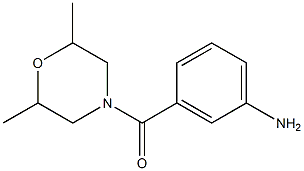  3-[(2,6-dimethylmorpholin-4-yl)carbonyl]aniline