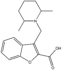 3-[(2,6-dimethylpiperidin-1-yl)methyl]-1-benzofuran-2-carboxylic acid