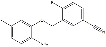 3-[(2-amino-5-methylphenoxy)methyl]-4-fluorobenzonitrile