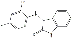 3-[(2-bromo-4-methylphenyl)amino]-2,3-dihydro-1H-indol-2-one Structure