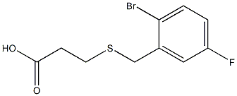 3-[(2-bromo-5-fluorobenzyl)thio]propanoic acid|