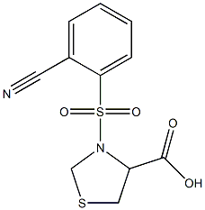 3-[(2-cyanobenzene)sulfonyl]-1,3-thiazolidine-4-carboxylic acid