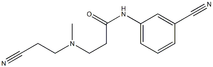 3-[(2-cyanoethyl)(methyl)amino]-N-(3-cyanophenyl)propanamide