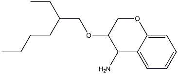 3-[(2-ethylhexyl)oxy]-3,4-dihydro-2H-1-benzopyran-4-amine Structure