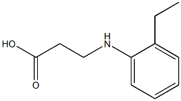 3-[(2-ethylphenyl)amino]propanoic acid,,结构式