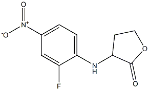 3-[(2-fluoro-4-nitrophenyl)amino]oxolan-2-one 化学構造式