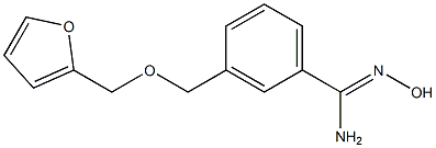 3-[(2-furylmethoxy)methyl]-N'-hydroxybenzenecarboximidamide 化学構造式