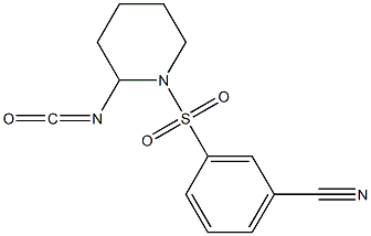  3-[(2-isocyanatopiperidine-1-)sulfonyl]benzonitrile