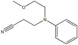 3-[(2-methoxyethyl)(phenyl)amino]propanenitrile,,结构式