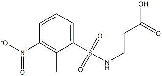 3-[(2-methyl-3-nitrobenzene)sulfonamido]propanoic acid,,结构式