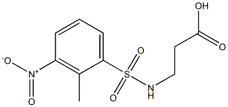 3-[(2-methyl-3-nitrobenzene)sulfonamido]propanoic acid Structure