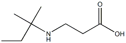 3-[(2-methylbutan-2-yl)amino]propanoic acid,,结构式