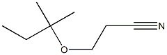 3-[(2-methylbutan-2-yl)oxy]propanenitrile,,结构式