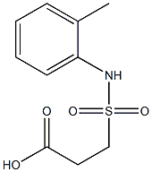 3-[(2-methylphenyl)sulfamoyl]propanoic acid Structure