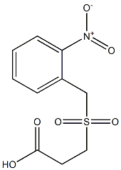 3-[(2-nitrobenzyl)sulfonyl]propanoic acid 结构式
